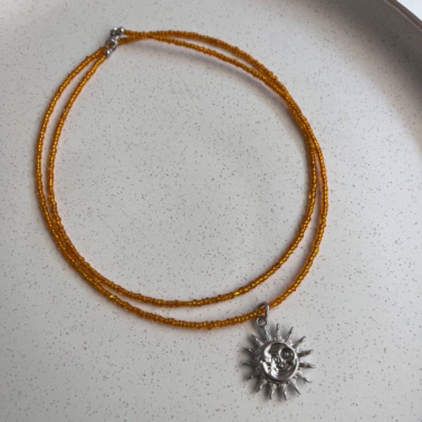 Producto - Choker Spyral Sol - Naranja