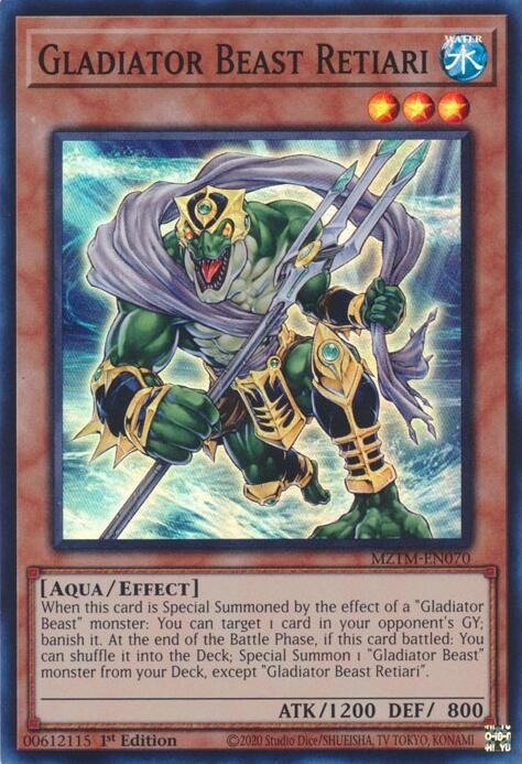 Producto - Gladiator Beast Retiari MZTM-EN070 (SUPER RARE)