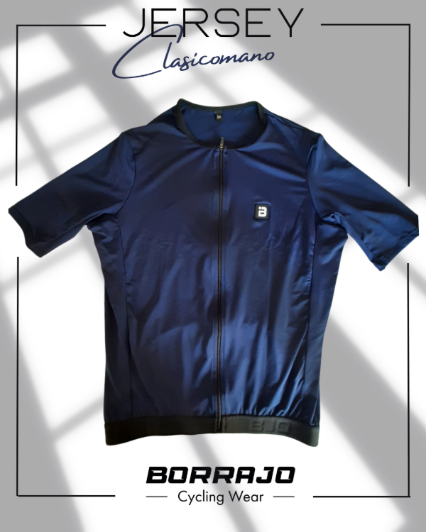 Producto - JERSEY BORRAJO CLASICOMANO AZUL