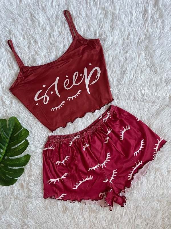 Producto - Pijama sleep bordo