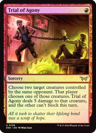 Producto - Trial of Agony Foil  Duskmourn: House of Horror