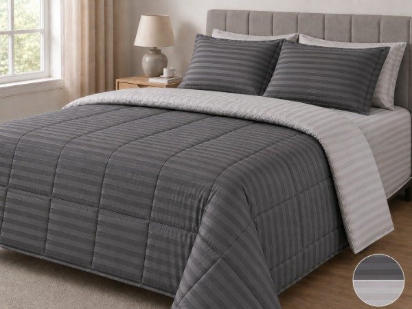 Producto - Acolchado Edredon Kasarah Dobby 600h Simil plumon c/ funda Twin - 2