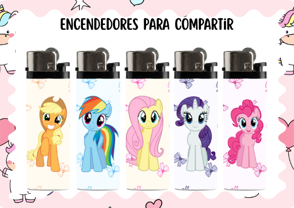 Producto - Set encendedores my little pony (x5)
