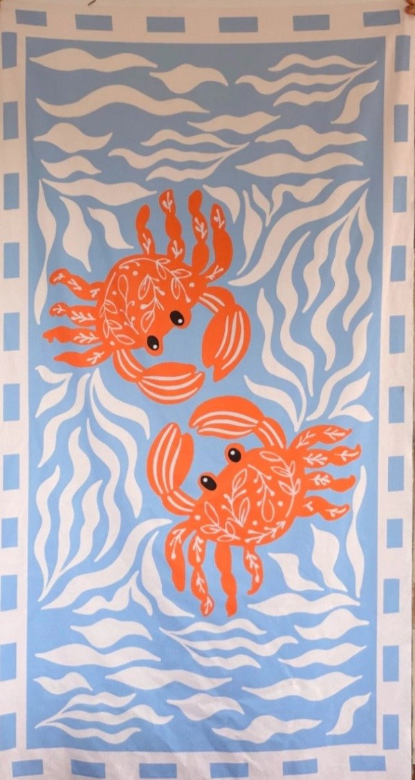 Producto - Loneta / Toalla - "Bajo el mar" - 1