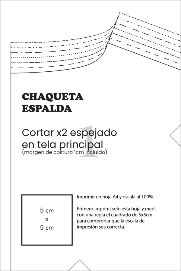 Producto - Chaqueta - Molde digital + Guía de costura - PDF descargables - 3