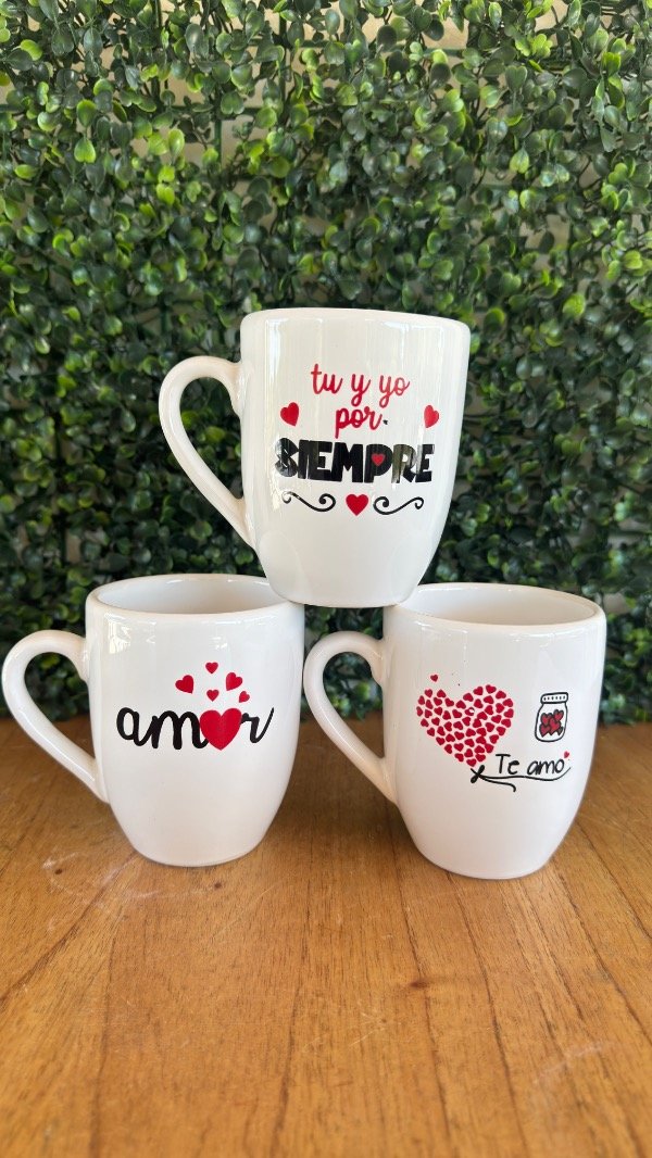 Producto - Taza enamorados rojo y negro
