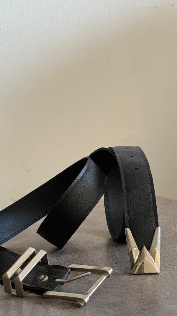 Producto - CINTO DOBLE HEBILLA PLATEADO