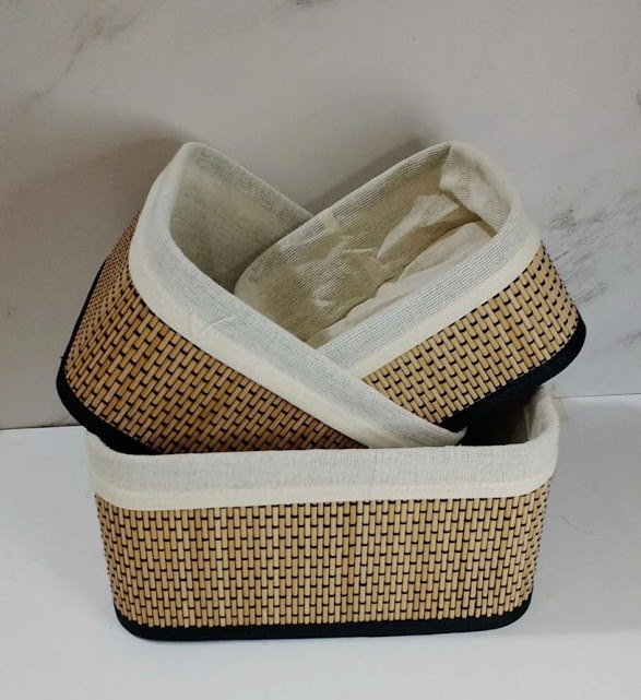 Producto - Contenedor de Bambú cuadrados