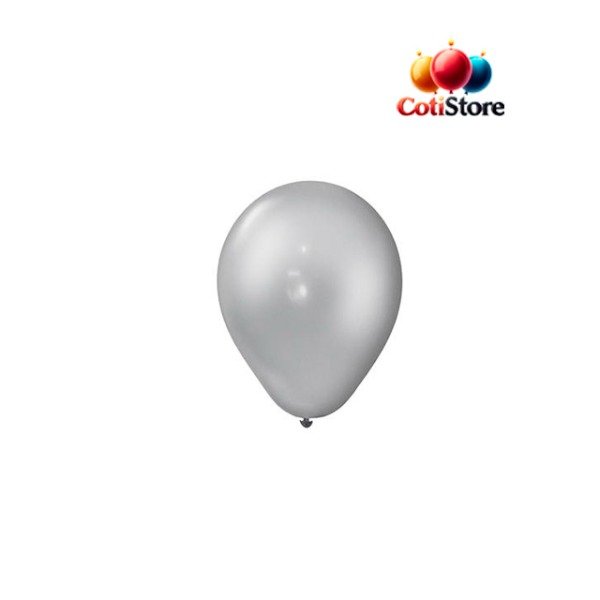 Producto - Globo Perlado 9" x25 Unidades PLATA