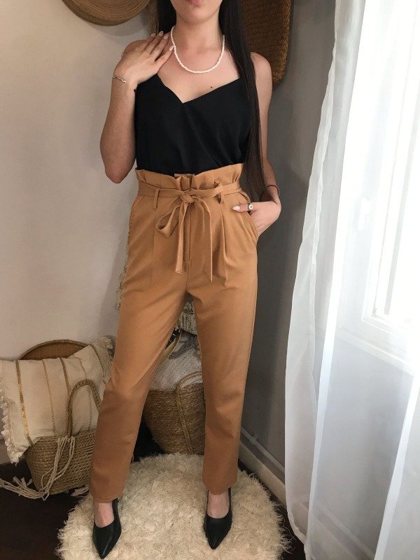 Pantalón lazo beige — imagen 2