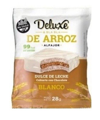 Producto - ALFAJOR ARROZ BAÑADO CHOCOLATE BLANCO DE DULCE DE LECHE