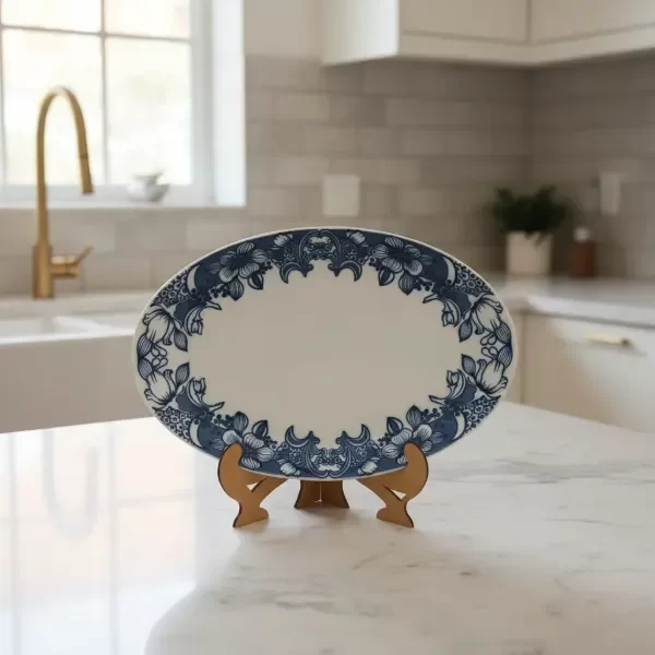 Producto - Fuente de porcelana ovalada verbano