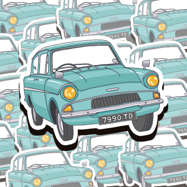 Producto - Sticker - Auto Weasley - Harry Potter