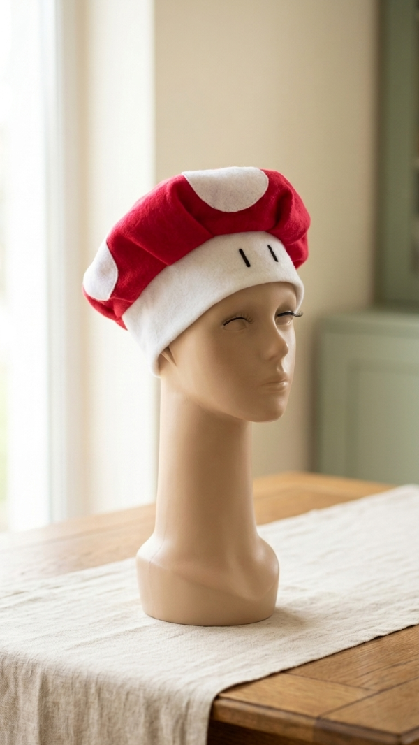 Producto - gorro Hongo Rojo o Verde Mario - 8