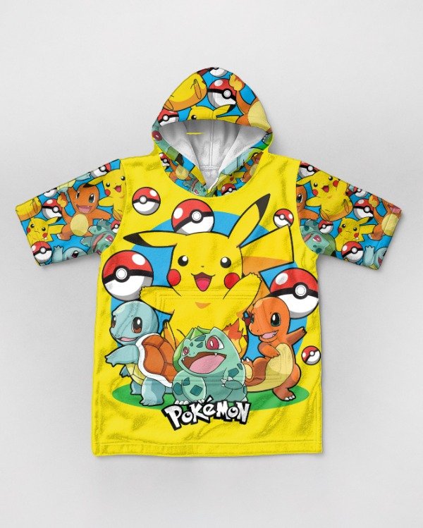 Producto - MAXIPONCHO TOALLA Pokemon A