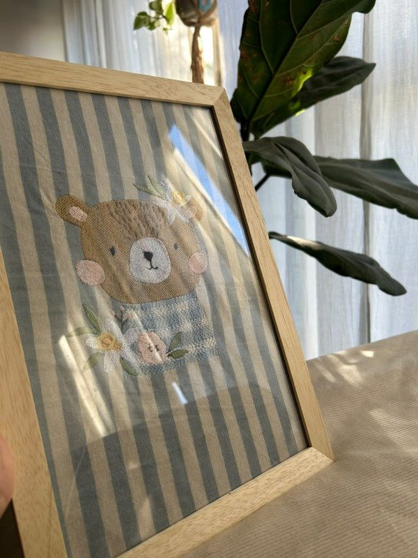 Producto - Cuadro decorativo Osito floral