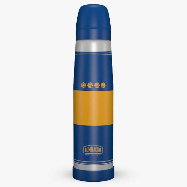 Producto - LUMILAGRO TERMO ACERO BOCA(BOS2)CAJA CAMISETA