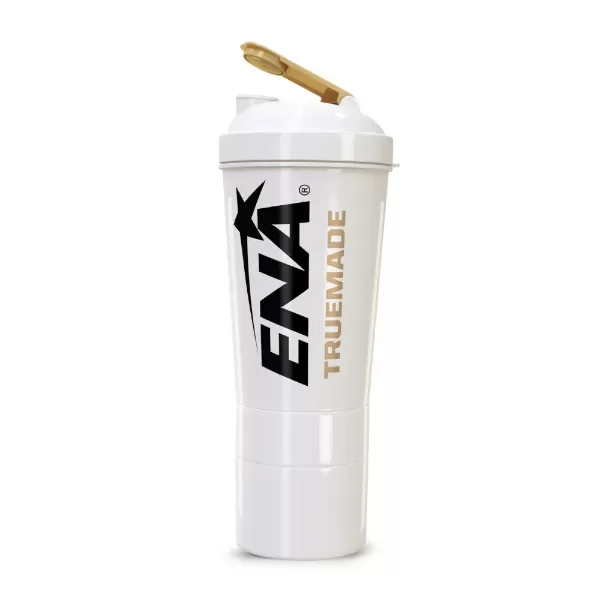 Producto - Shaker Plus ENA - Mezclador con compartimientos, libre de BPA, 600 ml