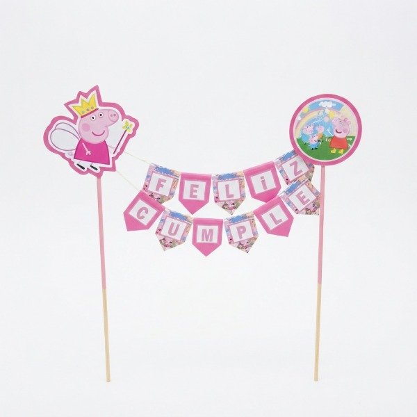 Producto - Topper banderin peppa pig - 1