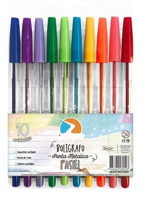 Producto - Bolígrafo color x 10