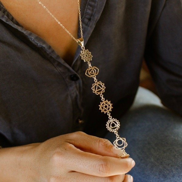 Producto - Collar Chakras Bronce