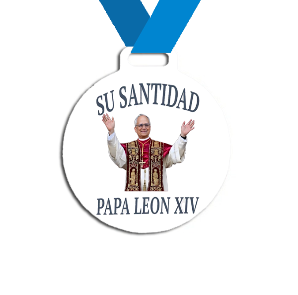 Producto - Medalla Plastica Personalizada visita Papa León XIV #16 - 4