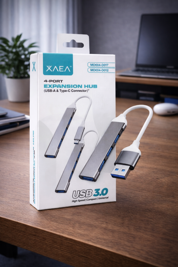 Producto - Hub de 4 Puertos USB con Cable Xaea