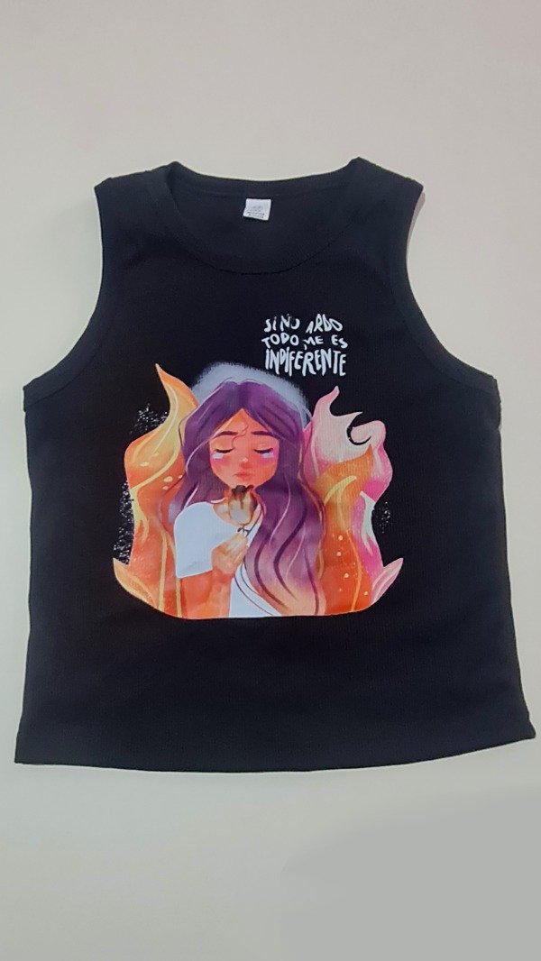 Producto - Musculosa Morley de algodón Negra Talle M