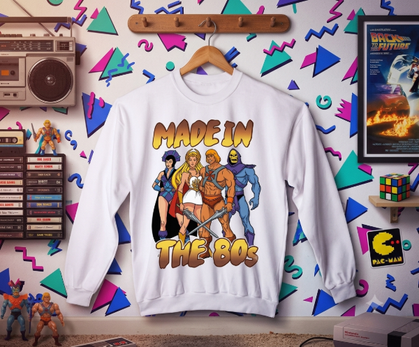 Producto - Buzo Frisa She Ra y He Man Blanco