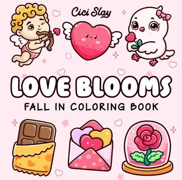 Producto - Love Blooms - Cici Slay - Libro para Colorear
