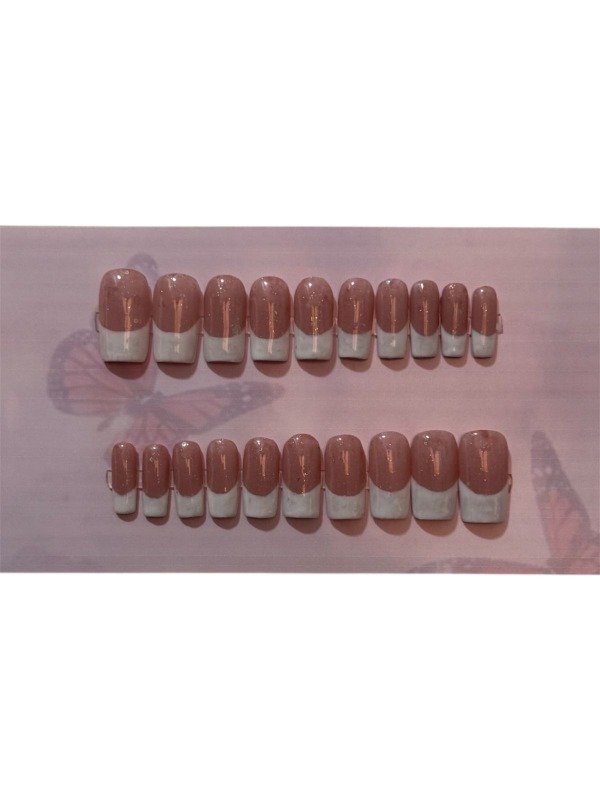Producto - Uñas press-on Francesita blanca