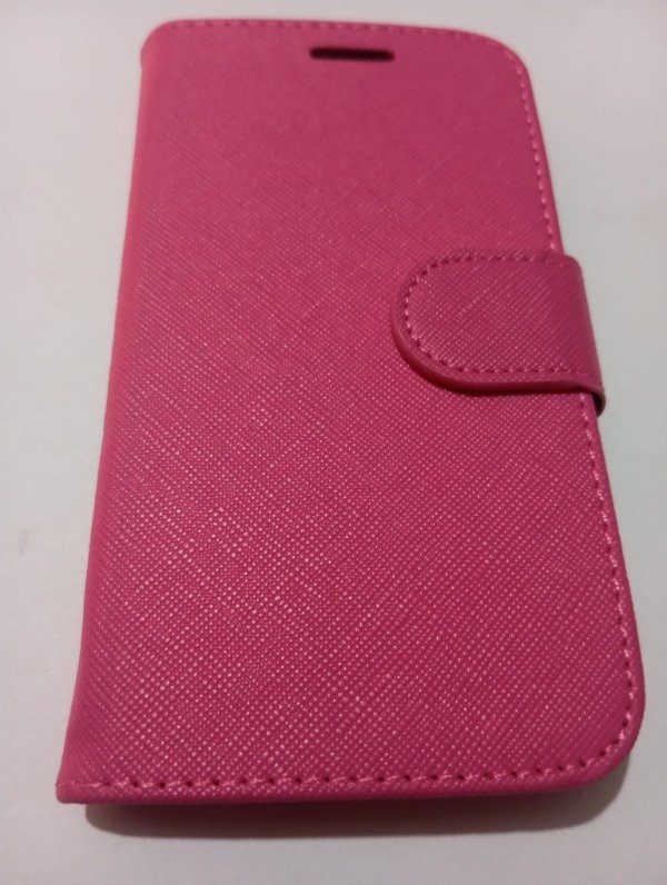 Producto - Funda Libro Fucsia para Samsung J1 Ace