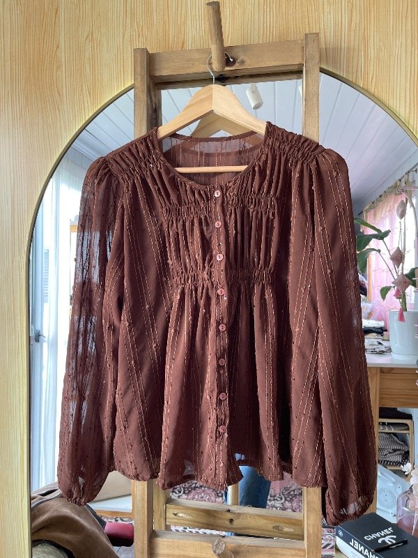 Producto - Blusa Chocolate Brillitos - 1