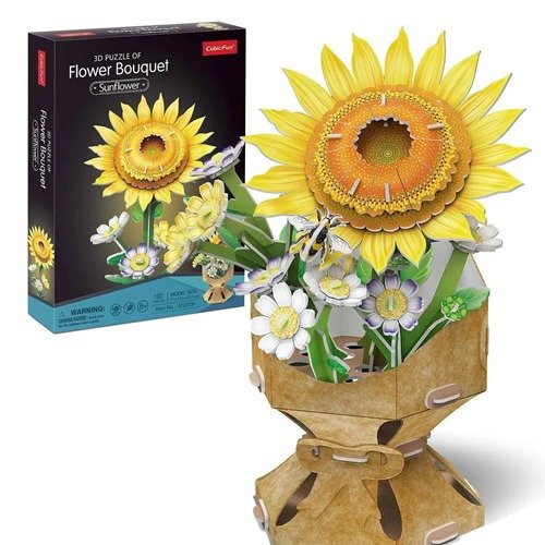 Producto - ROMPECABEZAS FLORES 3D - GIRASOL (102 PIEZAS) - 1