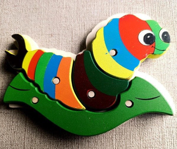 Producto - Encastre Gusanito/Oruga Madera