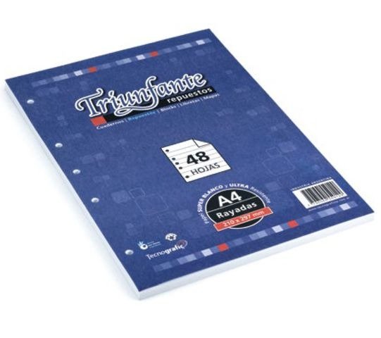 Producto - REPUESTO A4 CUADRICULADO 48H TRIUNFANTE