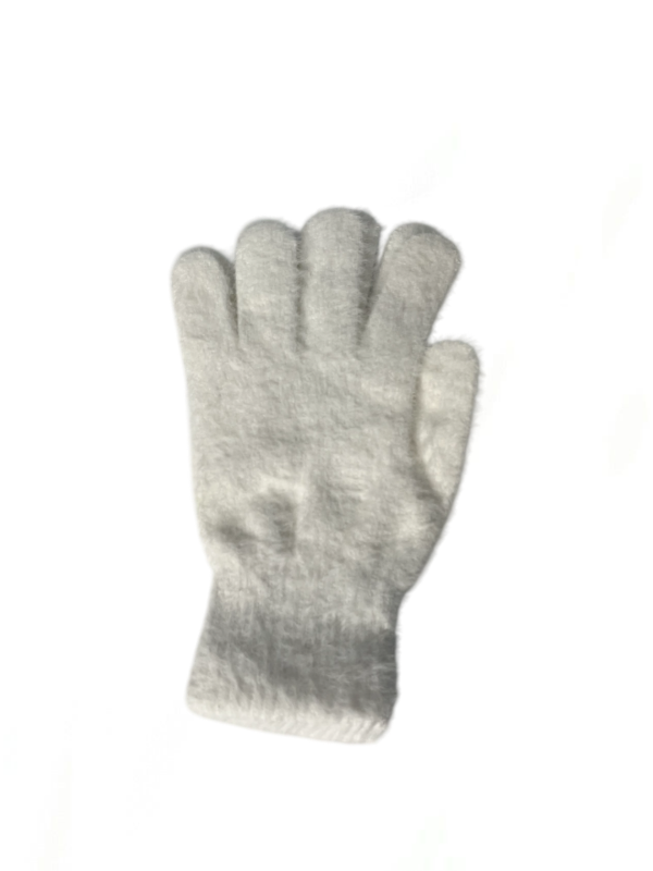 Producto - Guantes simil angora blanco