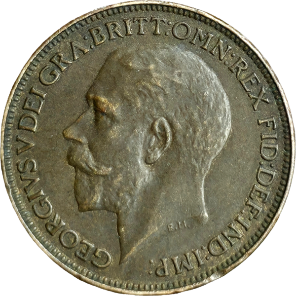Producto - Reino Unido 1 Farthing 1925 Km#808.2 VF+ - 1