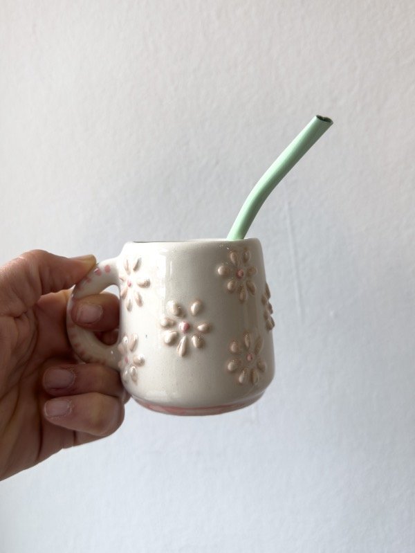 Producto - MATE CON ASA FLORCITA