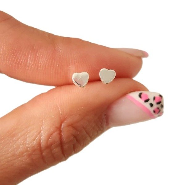 Producto - Aros Corazon Mayli En Plata 925 - Lolita