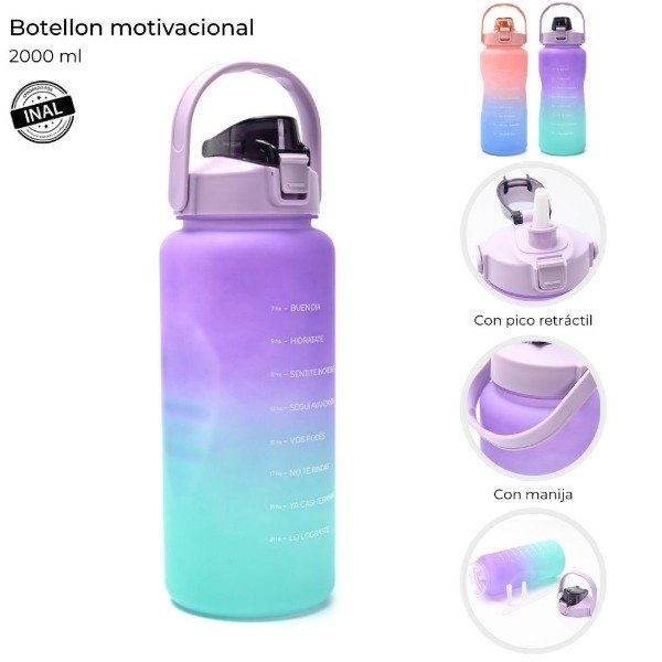 Producto - BOTELLON MOTIVACIONAL SKORA DEGRADE 2000ML 40577