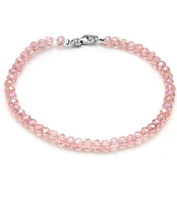 Producto - Pulsera cristal rosa bebe