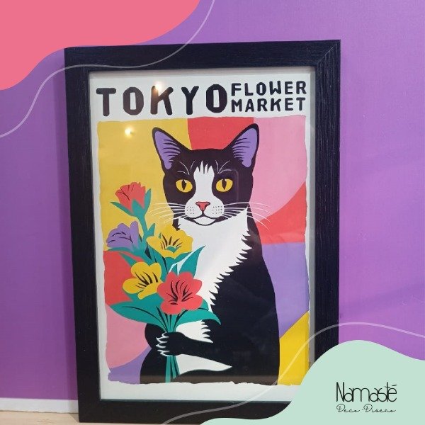 Producto - Cuadro Tokio gato
