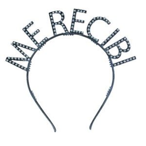 Producto - Vincha plastica con strass ME RECIBI color negro