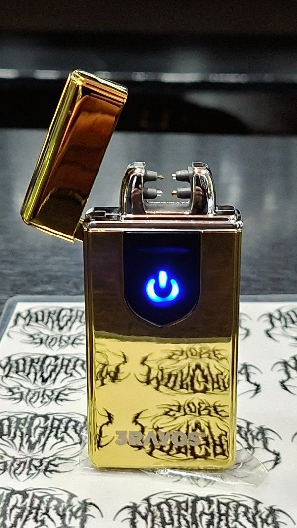 Producto - Encendedor 3 Rayos Plasma Analógico Dorado - 3
