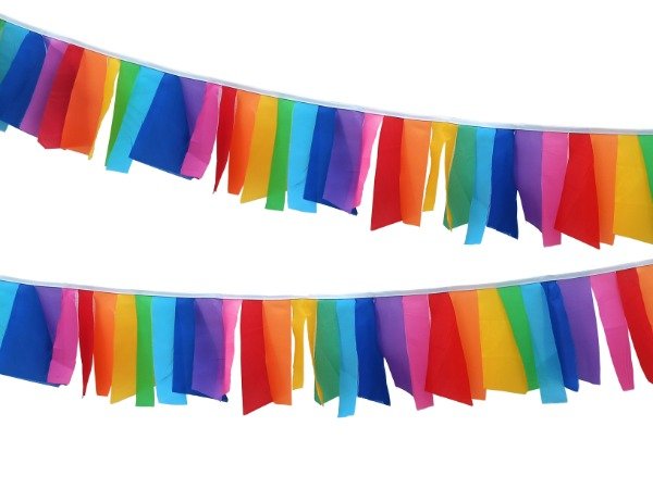Producto - Guirnalda Flecos de Tela al Corte Multicolor x 2 Metros - La Chancha Bípeda - 1