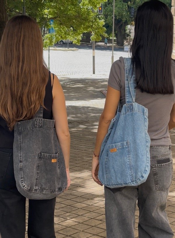 Producto - COMBO BOLSO DENIM AZUL + BOLSO DENIM NEGRO