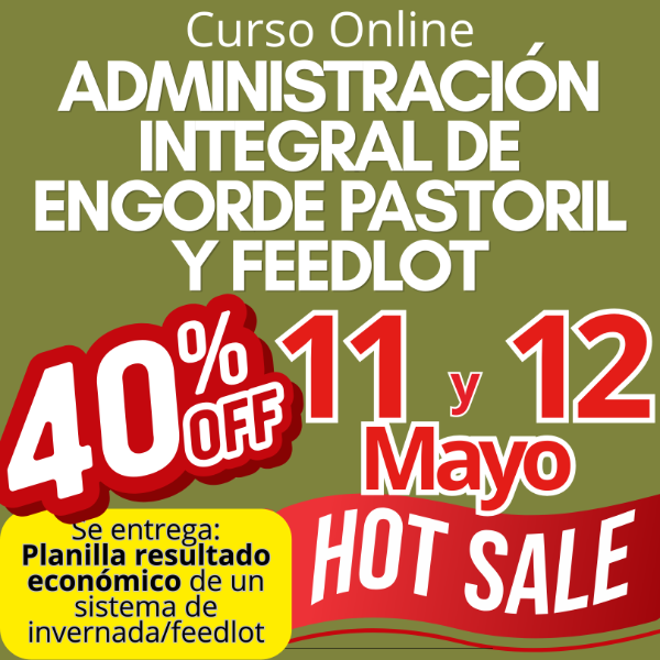 Producto - Curso Online: Administración Integral de Engorde Pastoril y Feedlot