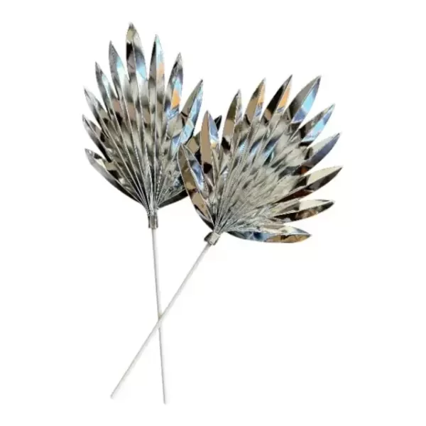 Producto - Topper torta hoja palmeraPLATA