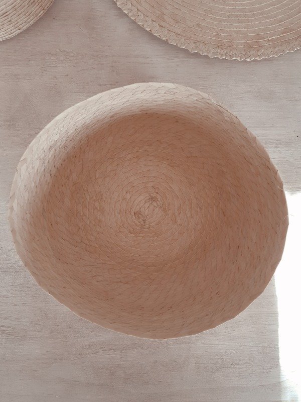 Producto - Cesto Palma Natural Tejido Cerrado